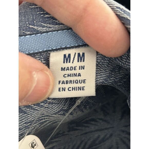 TOMMY BAHAMA Palms Over Miami Silk Button Down Shirt T318389 Medium - Picture 4 of 8